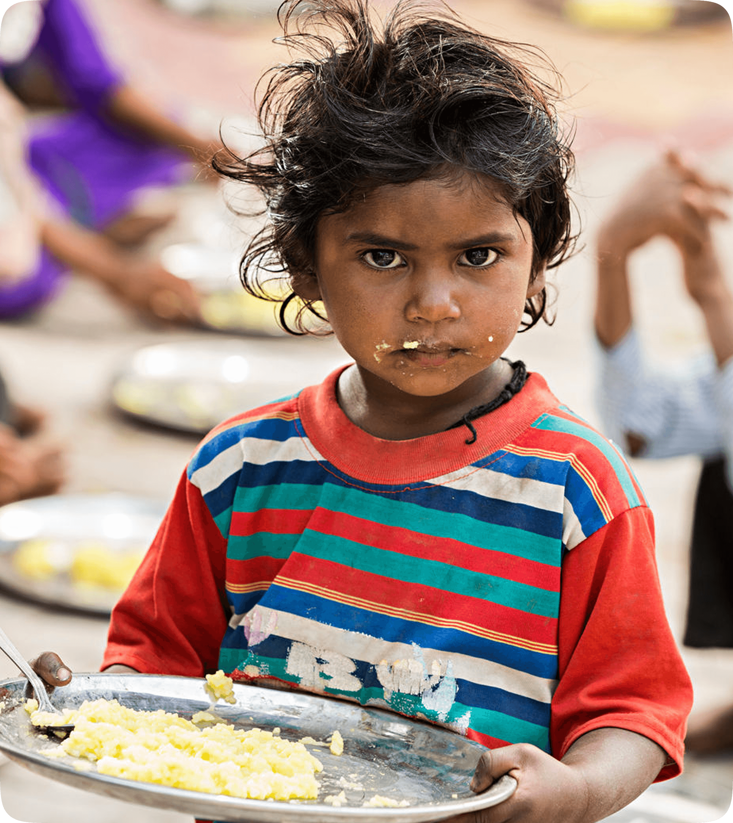 Child with food